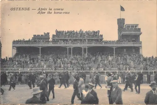 Br56638 Ostende Apres la Course Horese Race Chaveaux Course Stade Stadion