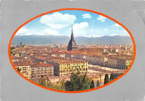 BT0712 torino panorama con piazza vittoria veneto Italien