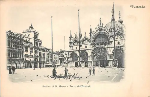 BG25419 venezia basilica di s marco e torre dell orologio italy