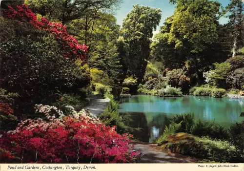 BR91070 pond and gardens cockington torquay devon uk