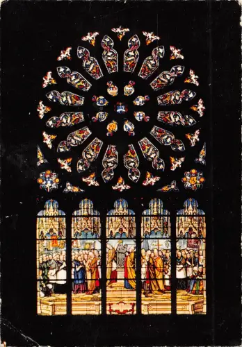 BR51817 Le Folgoet la plus belle rosace de la basilique Frankreich