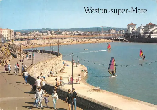 BR83053 weston super mare marine lake madeira cove uk