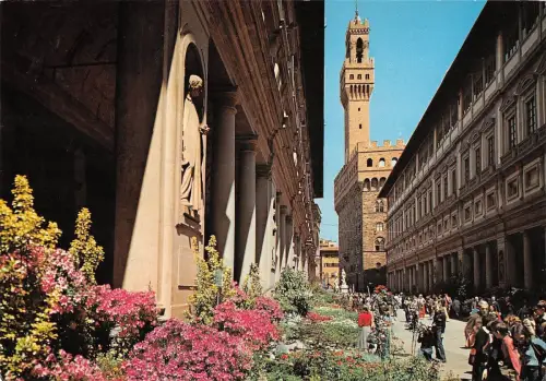 BT1456 firenze galleria uffizi festa dei fiori italy