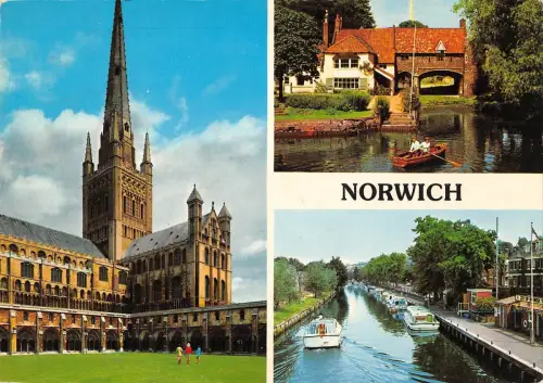 B99821 norwich cathedral zieht Fähre uk
