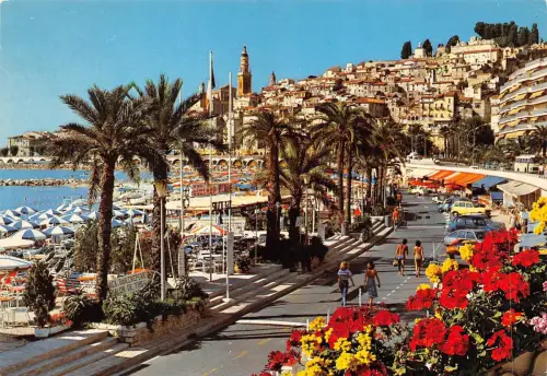 BF1386 Menton la promenade Frankreich