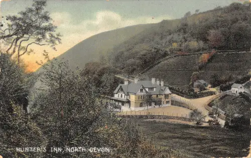 uk28928 hunters inn north devon uk
