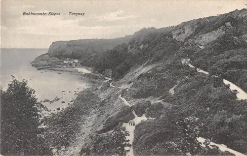 uk13250 babbacombe slopes torquay real photo uk