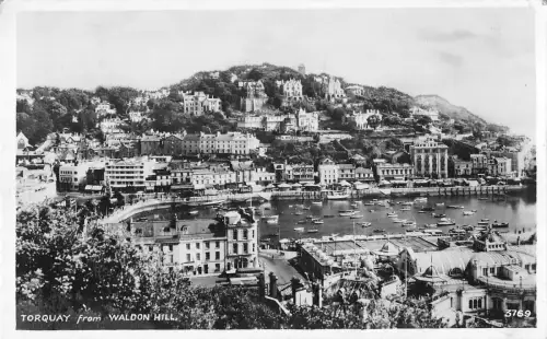 uk31078 waldon hill torquay real photo uk