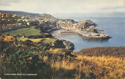 uk29956 ilfracombe from hillsborough real photo uk