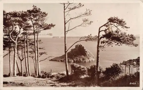 BR93555 Thatcher Rock Torquay Echtfoto UK