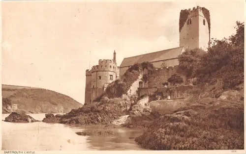 uk26688 dartmouth castle real photo uk