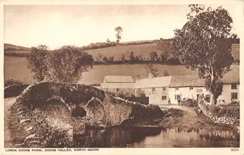 uk16238 lorna doone farm doone valley devon real photo uk