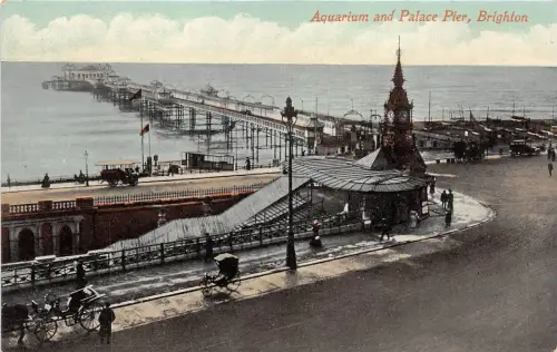 BR61035 Aquarium and Palace Pier Brighton UK
