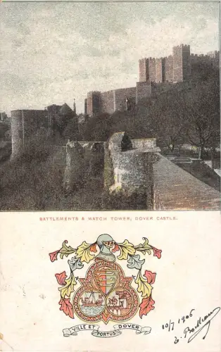 BR94136 Zinnen und Wachturm Dover Castle UK