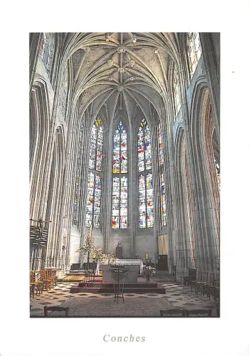 Br43899 Conches en Ouche la voute de l Eglise Sainte Foy Musik und Musiker