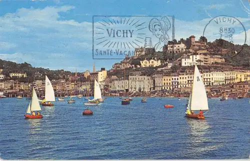 BR80850 Harbour and Vane Hill Torquay UK