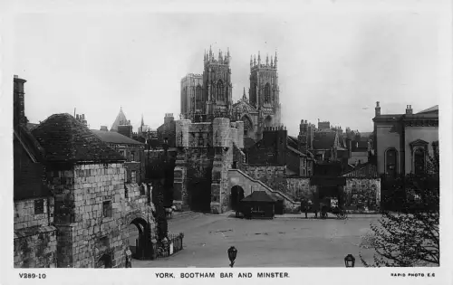 BR94220 York Bootham Bar und Münster Echtfoto UK