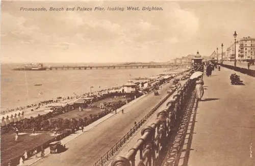 BR58710 Promenade and Palace Pier Brighton UK
