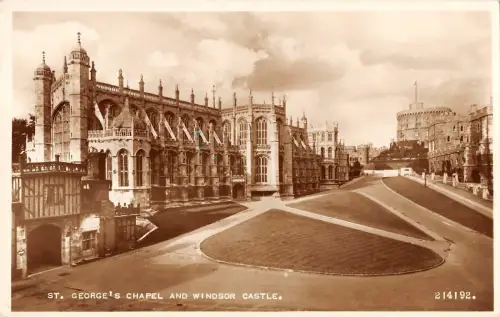 BR94673 St George s Chapel and Windsor Castle Echtfoto UK
