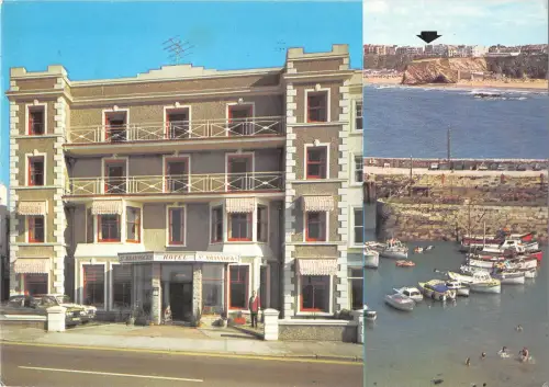 BR87758 newquay harbour and st brannocks hotel uk