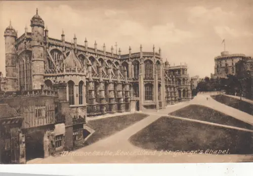 BR80361 Windsor Castle Lower Ward and St George S Chapel UK