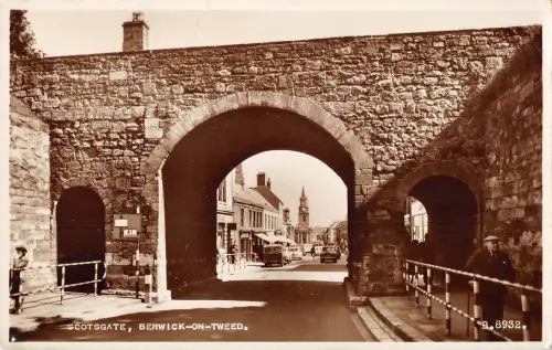 uk12458 scottsgate berwick upon tweed real photo uk