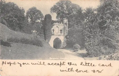 uk14210 castle reigate real photo uk