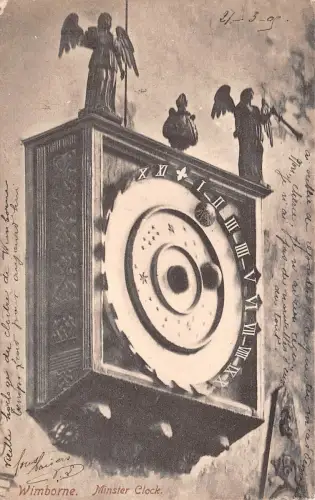 BR59264 wimborne minster clock uk