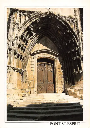 BT4006 Pont St Esprit porte de l eglise st saturnin Frankreich