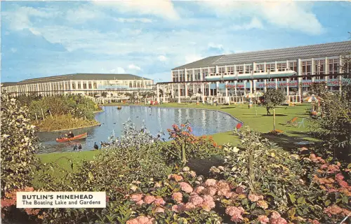 uk51997 boating lake and gardens butlins minehead uk