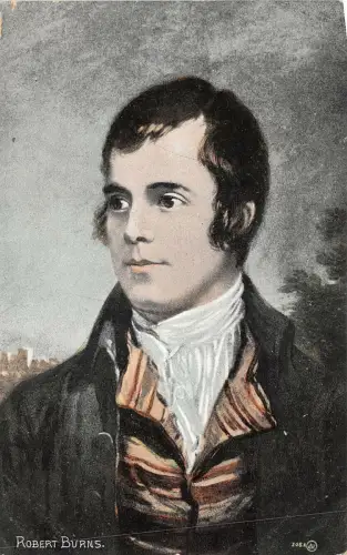 Lot127 Robert Burs Gemälde Postkarte Dichter und Lyriker Großbritannien historische Figuren
