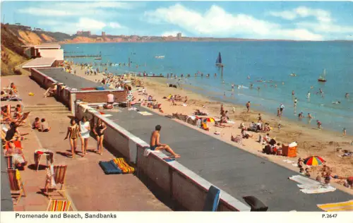 uk52023 promenade and beach sandbanks uk