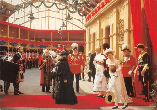 uk48027 queen victoria and her royal guests windsor uk royalty