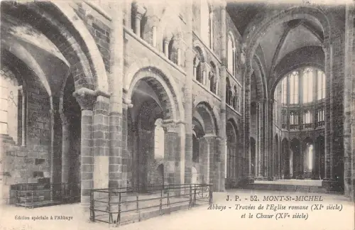 BF7853 abbaye traviers de l eglise ro mont saint michel france Frankreich