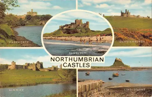 BR65997 northumbrain castles uk 14x9cm