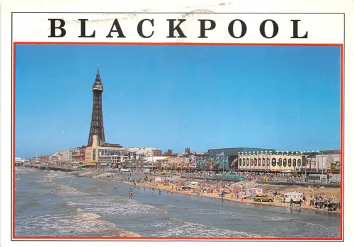 uk49768 tower and birdge blackpool uk