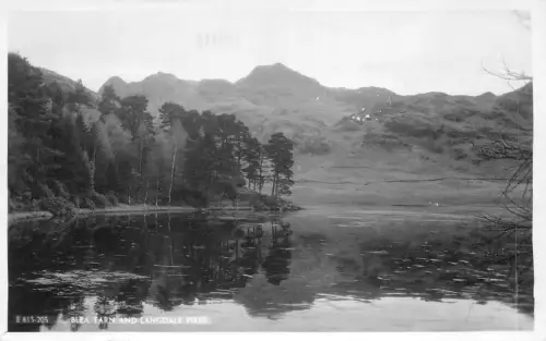 uk52664 bla tarn and langdale pikes real photo uk