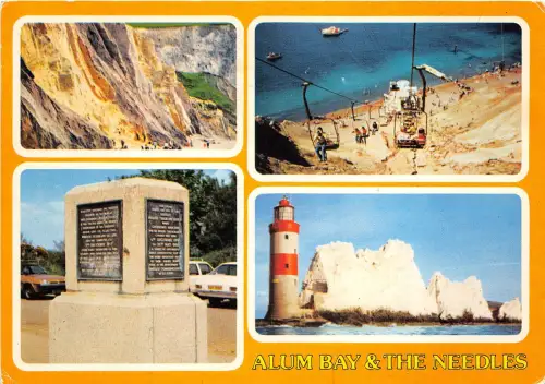 uk45703 alum bay and the needles isle of wight uk