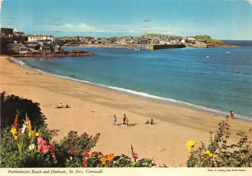 uk49941 porthminster beach and harbour st ives cornwall uk