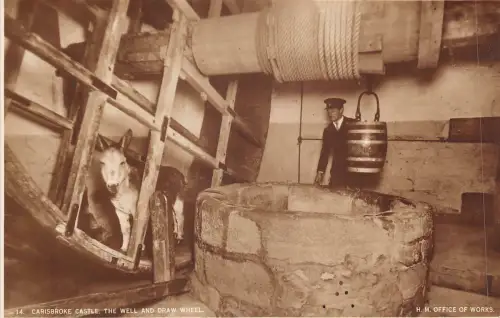 uk41478 well and draw wheel carisbrooke isle of wight real photo uk