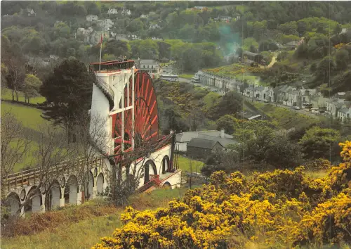 uk49272 laxey wheel and village isle of man uk