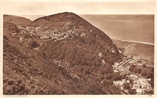 uk48351 lynton and lynmouth real photo uk