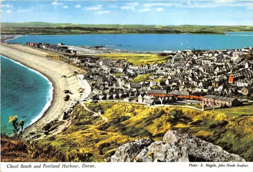 uk48067 chesil beach and portland harbour dorset uk