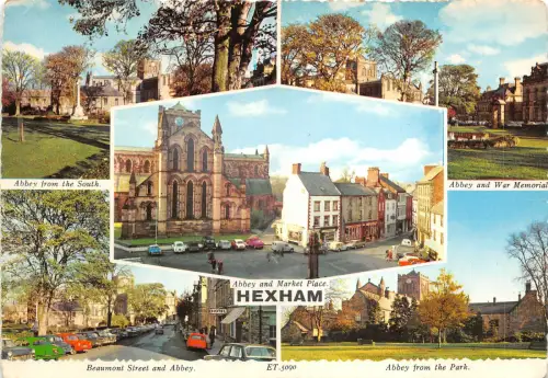 uk43541 abbey and market place hexham uk