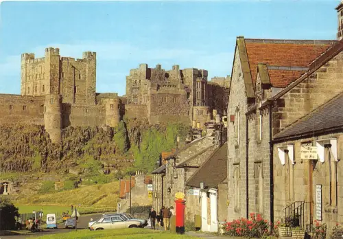 uk45005 bamburgh castle and village northumberland uk