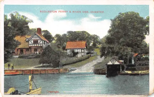 uk21751 eccleston ferry and river dee chester uk
