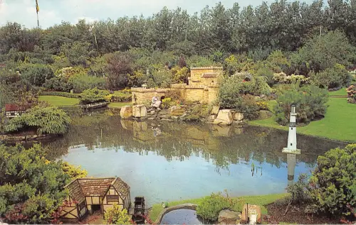 uk1619 the old mill and castle land of the little people southport real photo uk
