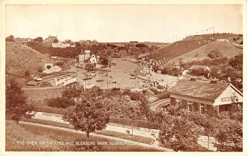 uk18093 ope air theatre and pleasure park scarborough real photo uk