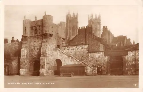 uk2332 Bootham Bar und York Minister Echtfoto UK
