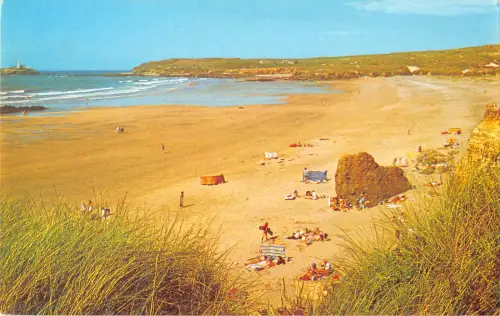 uk1773 hayle towans and gwithian beach cornwall real photo uk